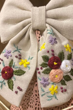 Lazo Sara Bordado hecho a mano